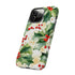 Christmas Holly on a Golden Background - Impact Resistant Phone Case